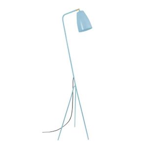 LAMPADAIRE TOSEL Lampadaire liseuse 1 lumières - luminaire intérieur - acier bleu gris - Style pop color - H160cm L30cm P30cm