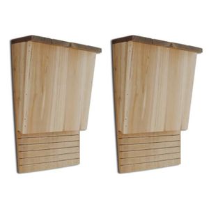 BLIZNIAKI Nichoir à chauve-souris en bois 9 x 27 x 42 cm Pour chauve-souris BDN1 Opale ZZ 
