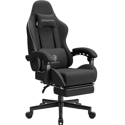 Fauteuil Gamer Inclinable – Support Lombaire, Repose-pieds, Cuir Simili, Couleur Au Choix