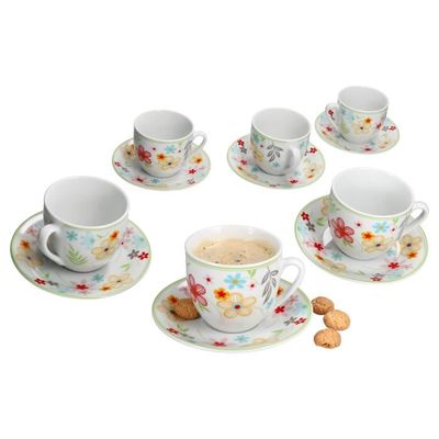 Coffret 4 Petits Gobelets à Café 10 Cl En Porcelaine Multicolore – Easy Life Design