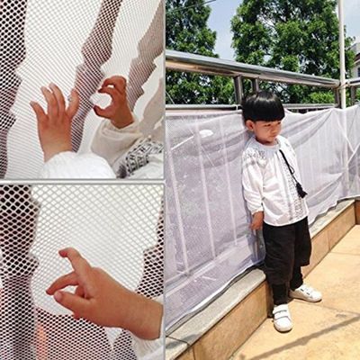 Filet Sécurité Enfant Escalier/Balcon 200x78cm - Maille Nylon, Protection Animaux, Antichute