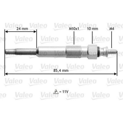 Lot De 4 Bougies De PréChauffage 7700100558 - Compatible Renault Clio, Kangoo, Trafic, Opel - Matériau Haute Qualité - 5