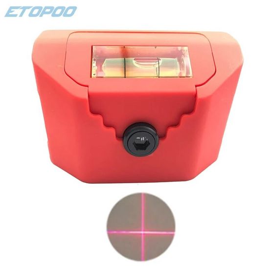 Mini Niveau Laser De Poche - Projette Des Lignes Horizontales Et Verticales, Compact 12 Cm