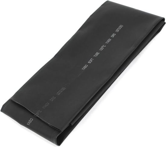 Noir sourcingmap Gaine thermorétractable Noir 70 mm de diamètre 2: 1