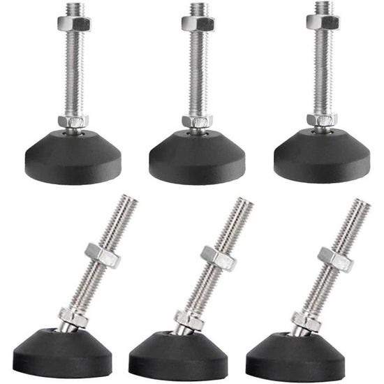 Wolfride Gasea Paquet De 6 Pieds Réglables Universels En Silicone