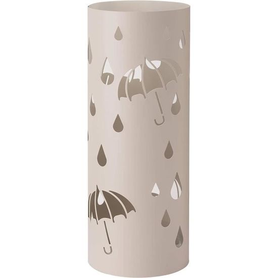 Porte-parapluie Cylindrique En Métal - Hauteur 42 Cm, Diamètre 15 Cm, Design élégant Pour Entrée Ou Bureau
