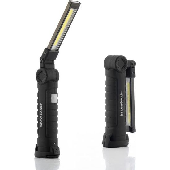 Lampe De Travail COB Rechargeable USB C, Mini Lampe De Poche Plate EDC De 450 Lumens Avec Base Magnetique Et Clip De Boucle 96811330