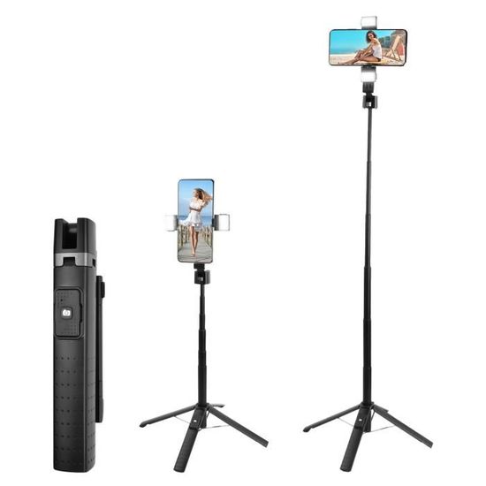 Perche Selfie Trépied extensible de 43 à 160 cm avec Télécommande