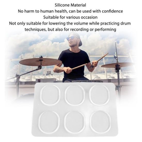Set De 10 Pads Amortisseurs Pour Batterie – Silicone Réutilisable, Contrôle Du Son, Réduction Sustain