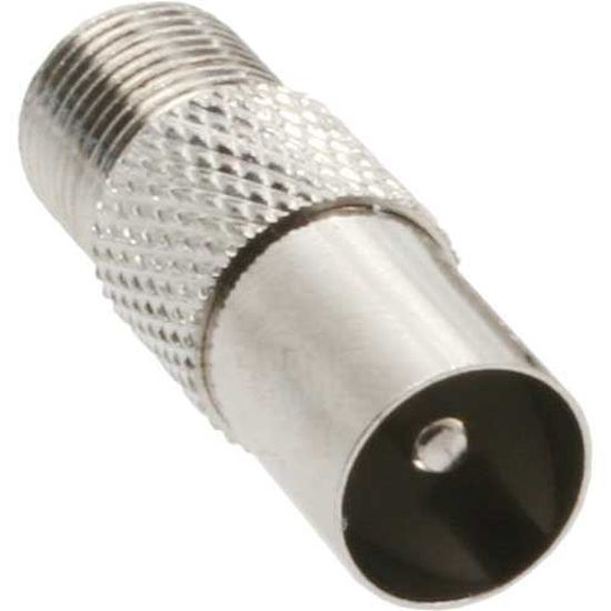Adaptateur Antenne F Vers IEC - Lot De 2 Connecteurs Nickelés Pour Satellite Et TV