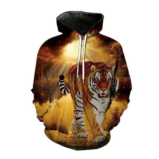 CHENMA Sweat à Capuche Homme Goku Super Saiyan 3D - Pull Cosplay Dragon Ball Z Imprimé Avec Poche Kangourou