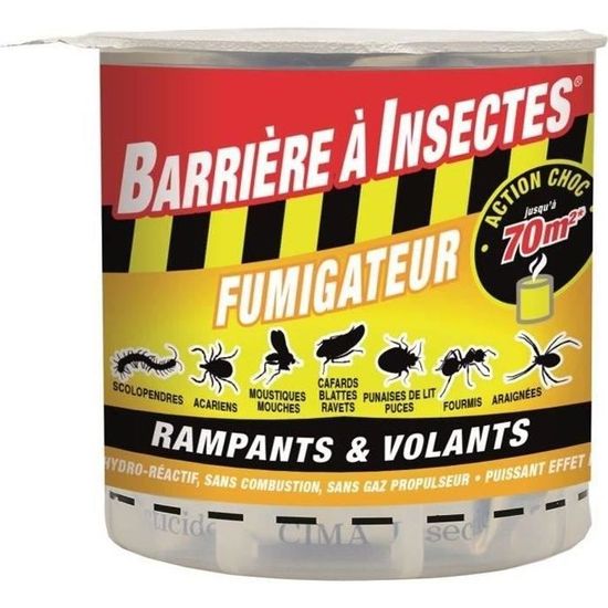 BARRIERE A INSECTES Fumigène hydro réactif pour insectes volants et rampants - 10g