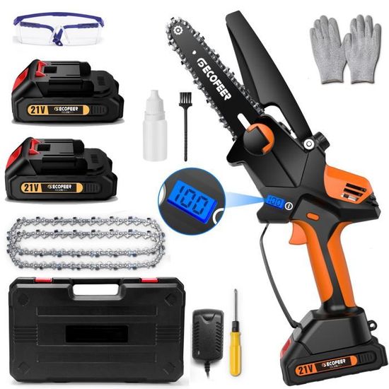 SundpeyPRO 21V Sécateur électrique - Max 45mm Sécateur De Jardin Sans Fil Avec 2 X 2,0Ah Batteries Et Moteur Sans Balais Et étui De Transport