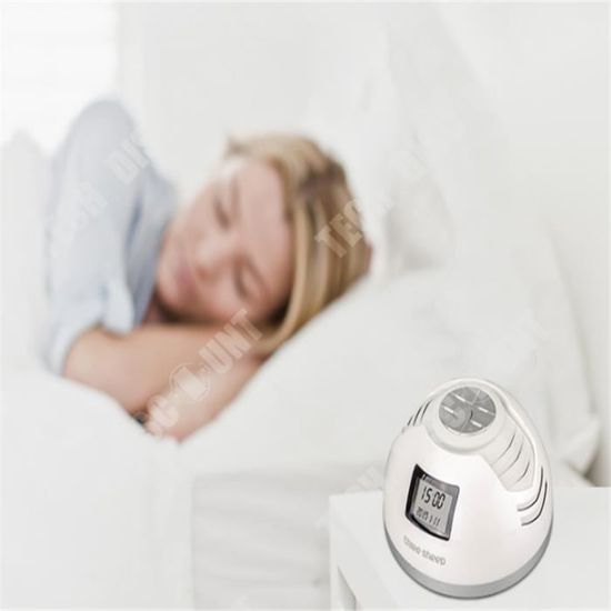 TD® Machine à bruit blanc Synchronisation de la musique Dispositif de son sommeil Affichage à LED Détecteur de sommeil Détente du