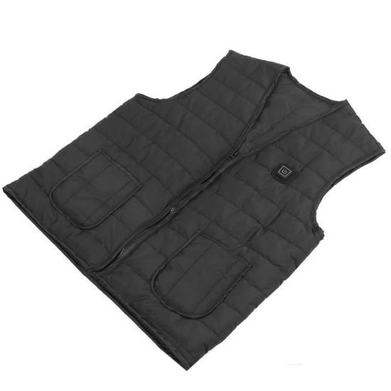Veste Chauffante Fibre Carbone Gilet Chauffant USB Enfant Pyhodi - Léger, Coupe-Vent, Col Montant Pour Extérieur Gilet Thermique Enfant