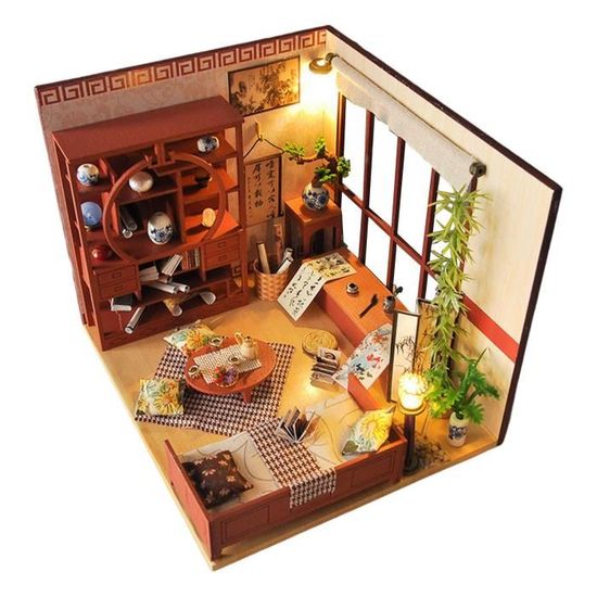 SAL Mini ensemble de meubles en bois de simulation réaliste pour accessoire  de maison de poupée 1:12 (salon)7388289421581 - Cdiscount Jeux - Jouets