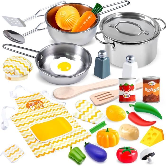 Kit De Cuisine Camping 8 Pièces En Acier Inoxydable – Casserole, Poêle, Assiettes, Gobelets – Sac De Transport