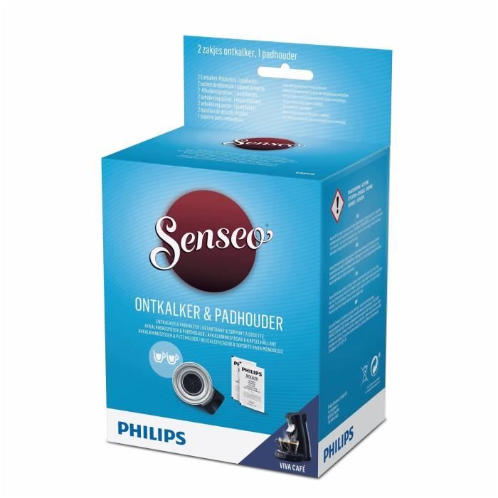 PHILIPS VIVA Café CA6515/02 Kit de maintenance détartrant 6 mois & Porte- dosette 2 tasses