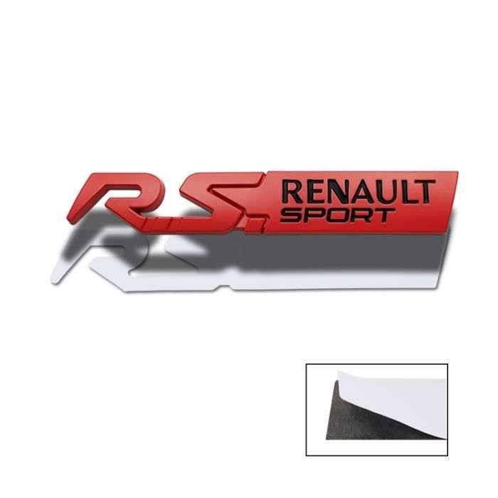 Accessoires auto intérieurs,Autocollant 3D en métal emblème de voiture, pour Renault RS Sport Megane Granta Duster Fluence - Type 7
