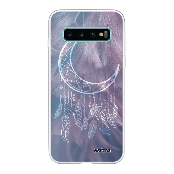 Coque pour Samsung Galaxy S10 360 intégrale transparente Lune Attrape Rêve Tendance Evetane.
