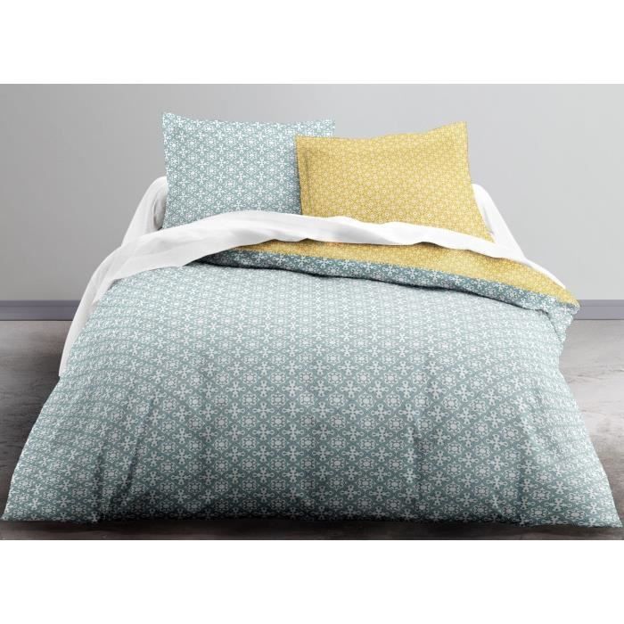 TODAY Parure de couette Microfibre 100% Polyester CRAZY CULABA 220x240 cm - 1 housse de couette et 2 taies d'oreiller