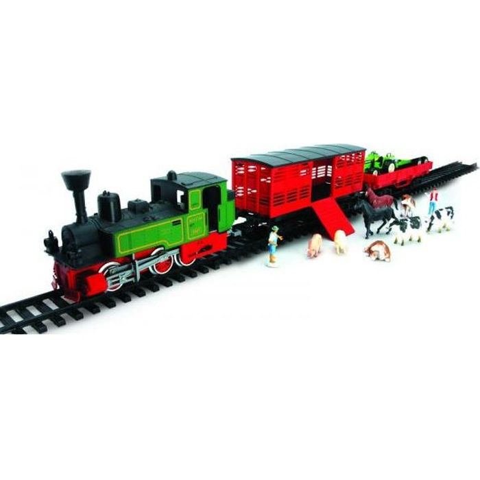 New Ray - 08605 - TRAIN ELECTRIQUE LOCO + 2 WAG…