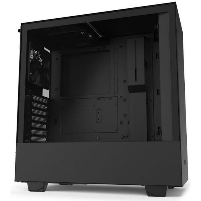 NZXT BOITIER PC H510 - USB 3.1 - Noir Mat - Verre trempé - Format ATX (CA-H510B-B1)