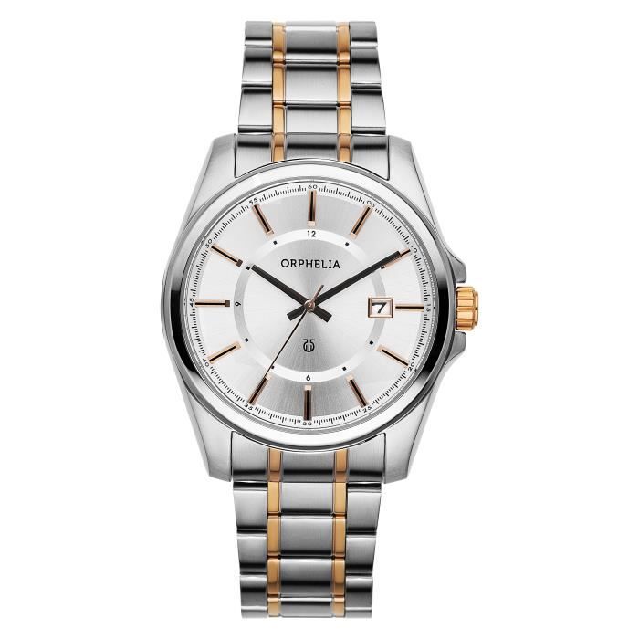 ORPHELIA - Montre Hommes - Quartz - Analogique - Bracelet en Acier inoxydable - Multicolore - OR62601