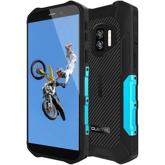 Smartphone OUKITEL WP12 Android 11 IP68 Étanche 4Go 32Go Caméra 13MP 4000mAh Écran 5.5'' NFC 4G Téléphone - Bleu