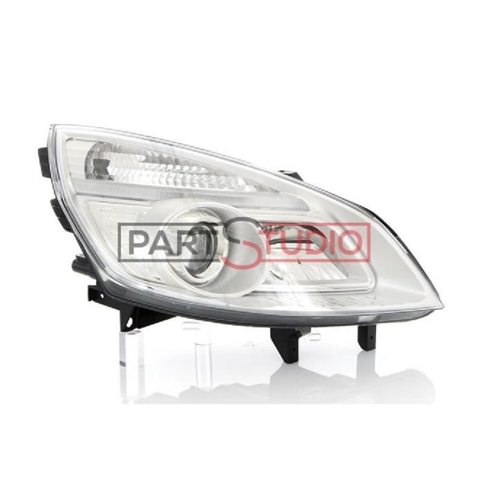 Optique, phare feu avant droit équip passager, Renault Grand Scenic de 08/06 à 03/09 - H7+H1 élec PHARES - FEUX - REPETITEUR