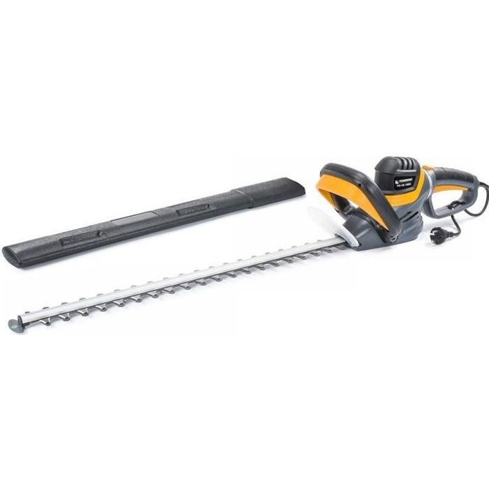 Taille-haie électrique acier 1800W 61 cm poignée rotative protège lame