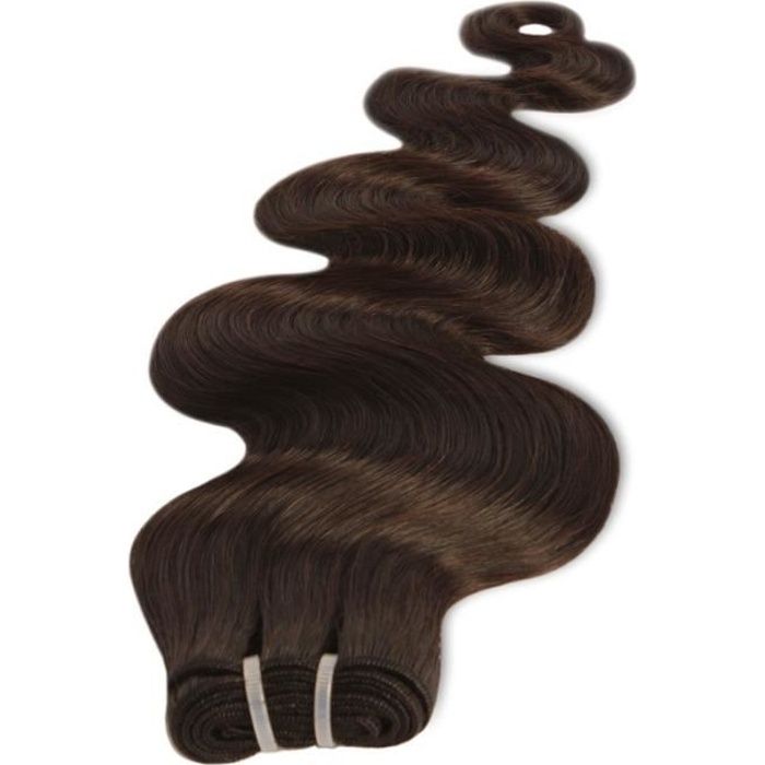Tissage Brésilien Vierge Ondulé Noir Clair 70cm 28 pouces