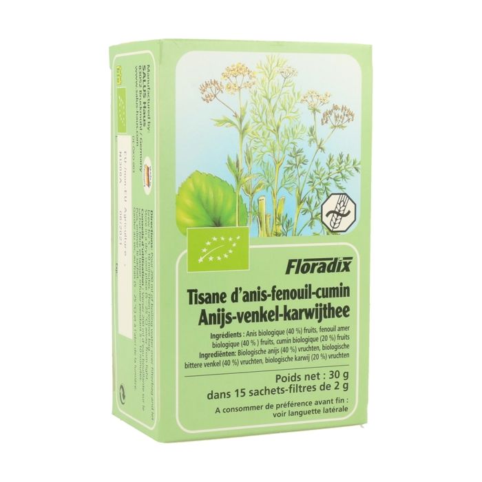 Salus Tisane Bio Anis Fenouil Cumin 15 sachets