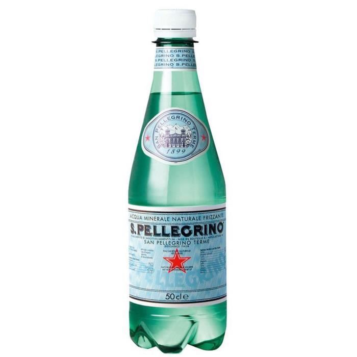 Eau minérale naturelle pétillante San Pellegrino 24 x 50 cl