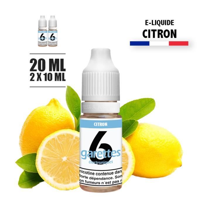 E-liquide 20ML saveur CITRON sans nicotine (e-liquide id : PRD85) - (2x10ML)
