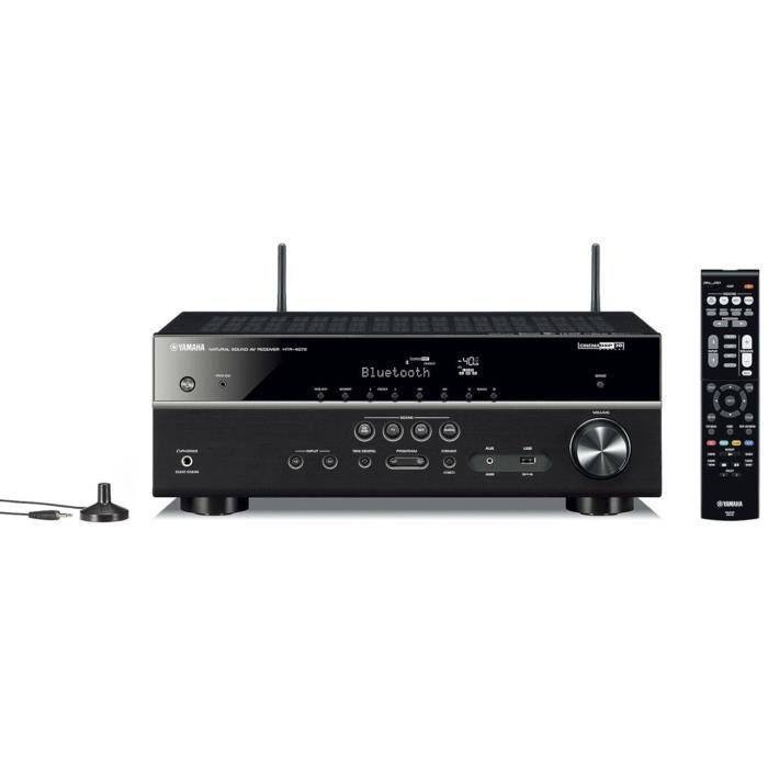 YAMAHA MusicCast HTR-4072 BL Ampli-tuner Home-Cinéma 5.1 - 5 x 80 W - Wi-Fi - Airplay2 - Bluetooth - 4 X HDMI - YPAO