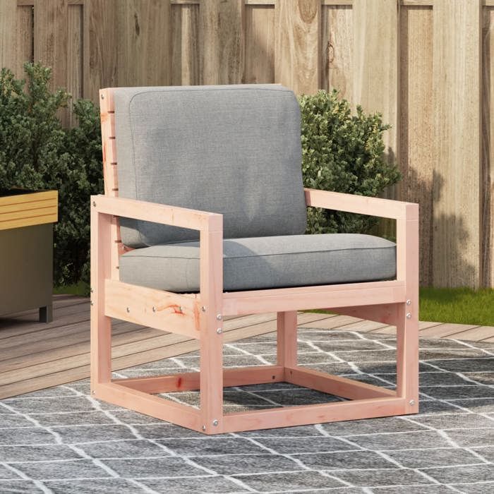 vidaXL Chaise de Jardin Siège de Patio avec Accoudoirs et Dossier Fauteuil de Porche Avant Arrière-cour Pelouse Bois 832550