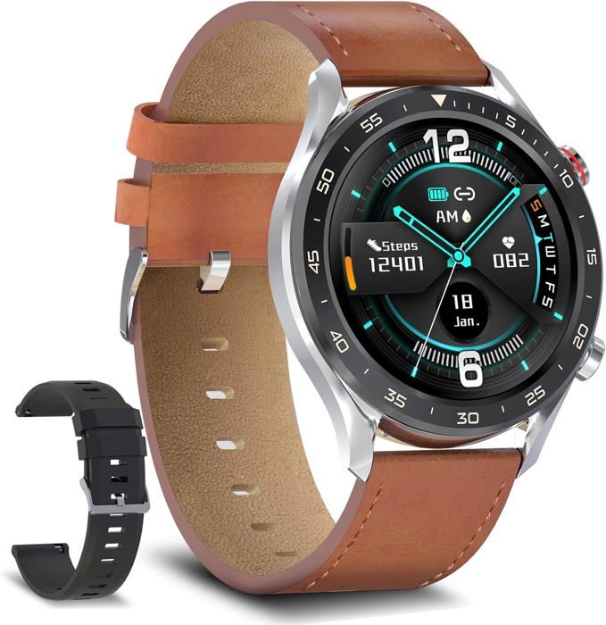 Smart wash Smartwatch Montre Connectée T55 Pro Max - 2 En 1 - CI