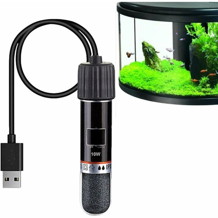 Comparer les prix de Mini Chauffe-Aquarium Thermostat 10W USB Tige Rechargeable pour Chauffage Outil de Chauffage Peu encombrant pour Aquarium et Pet