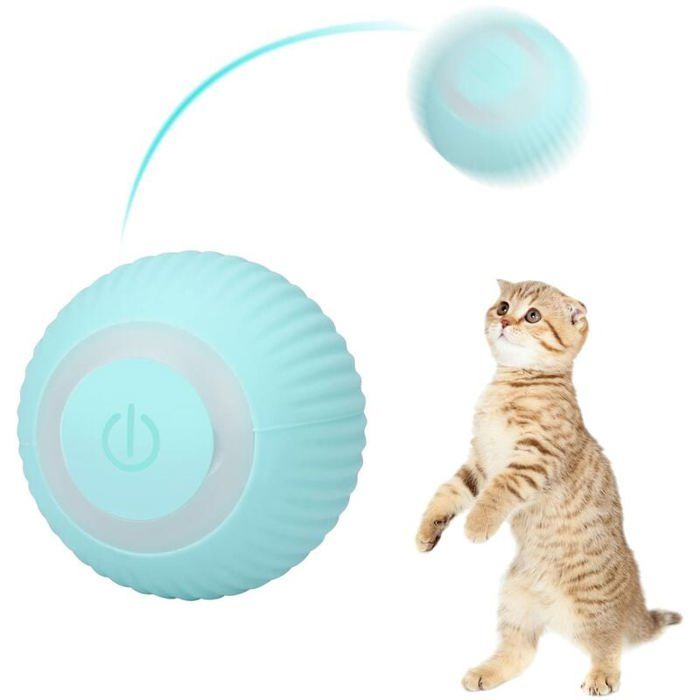 Meilleurs prix pour Jouet Interactif pour Chat Boule Rechargeable USB avec Lumire LED Cadeau Amusant pour Chatons PZCC