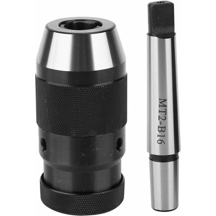 Mandrin Tour A Bois Mandrin Perçage MK2-B16 - Plage Serrage 1-16 Mm, Cône Morse, Pour Perceuses Établi Mandrin Perceuse établi