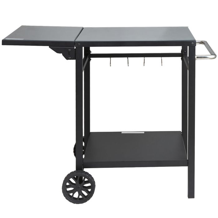 Chariot Extérieur Pour Barbecue Desserte Plancha - Comptoir Acier Inoxydable Poignee Charge 115 35kg 105x54x85 Cm 91527891