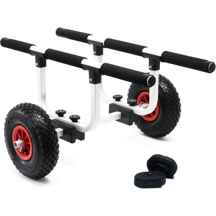 Wiltec Cavalletto Pieghevole Per Kayak – Alluminio 370x330x410 Mm, 2 Pezzi Per Canoe E Tavole