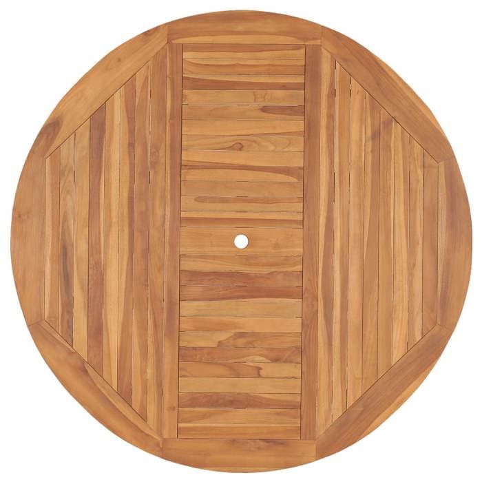 Black Friday Table à dîner de jardin BURKE 2/4 PERSONNES 150x76 cm Bois de teck solide TTT588