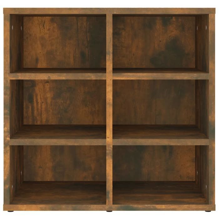 Moderne Armoire à chaussures BURKE meuble de rangement Chêne fumé 52 5x30x50 cm AA1707