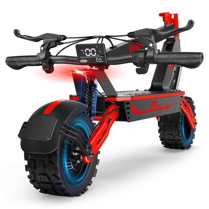 Trottinette éLectrique Gokeep F5 Pour Adultes Moteur 1000 W Pneus Tout-Terrain 11 Pouces Batterie 52 V 20 Ah Pliable