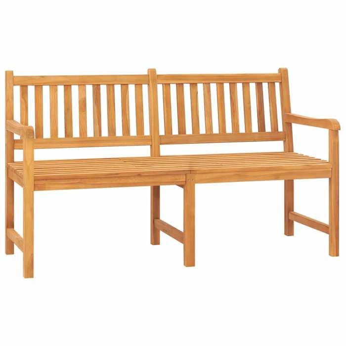 NEW Banc de jardin 3 places avec table 150 cm bois de teck massif Mobilier de jardin_77890