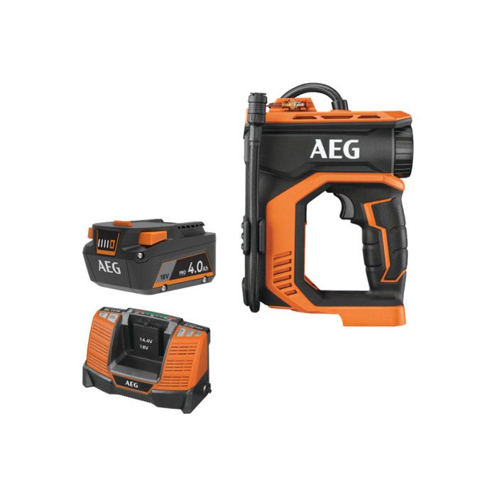 Pack AEG 18V - Mini compresseur Brushless - Batterie 4.0 Ah - Chargeur -  Cdiscount Bricolage