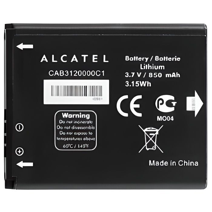 Batterie d'origine ALCATEL CAB3120000C1 - vue 2