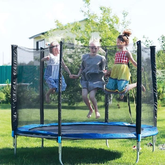 Trampoline rond avec filet Trampoline de jardin Fitness Structure Robuste